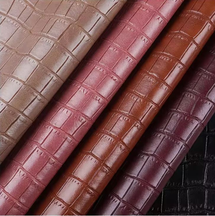 Abrasion Resistant Woven Pvc Synthetic Leather
