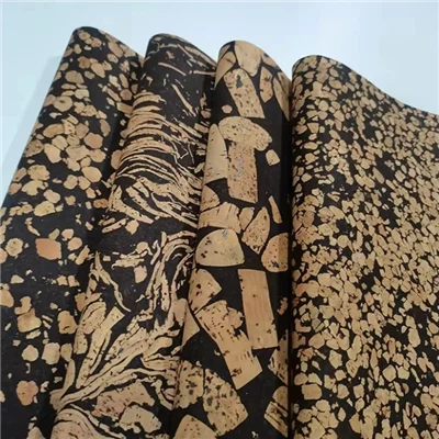 Yeni Tasarım Kahve Telvesi Deseni Pazarlanabilir Kabuk Tahıl Doğal Mantar Renkli Mantar Deri Kumaş Ayakkabı Çanta Yoga Matı